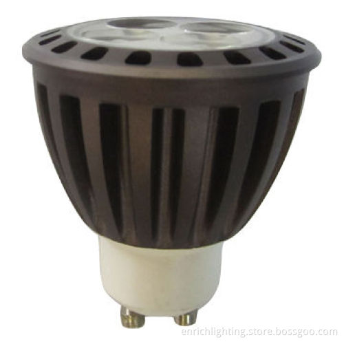 4/5W GU10 LED Spotlight Bulb with 85 to 265V AC Input Voltage and Aluminum Housing